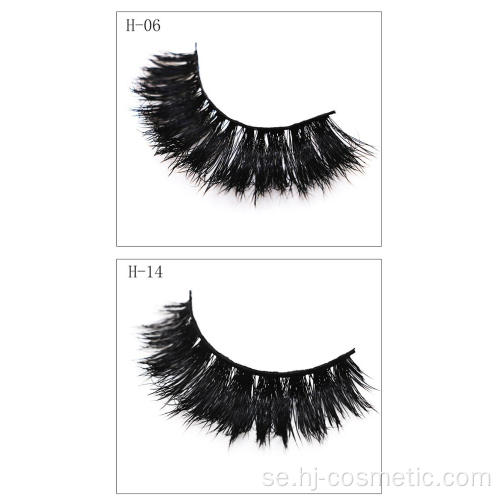 Partihandel 7 Par 3D Mink False Eyelashes With Flower Trays Packaging